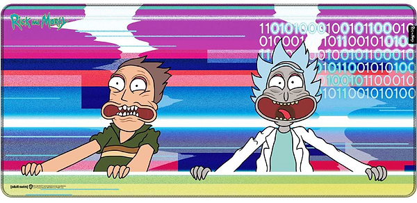 Фото - Килимок для миші  ігровий Warner Bros. Rick and Morty Glitched XL (FWBMPRIMOR24003XL)