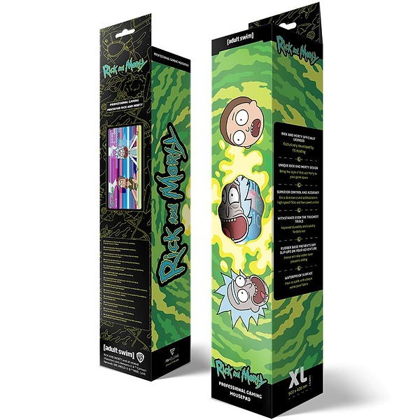 Фото - Килимок для миші  ігровий Warner Bros. Rick and Morty Glitched XL (FWBMPRIMOR24003XL)