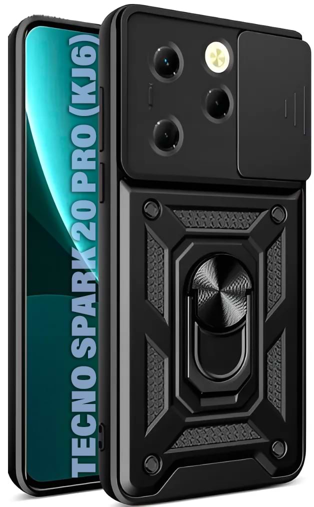 Чехол для смартфона BeCover Military for Tecno Spark 20 Pro (KJ6) Black (711022) - Фото 1