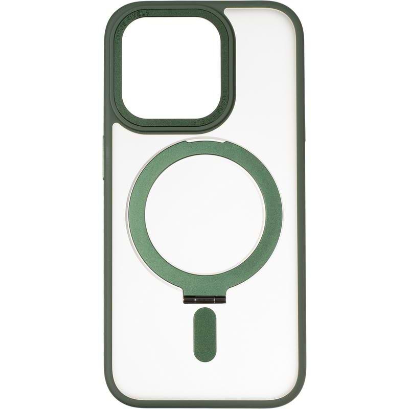 Чехол для смартфона Gelius Bumper Case MagSafe Stand for iPhone 15 Pro Green (94473) - Фото 1