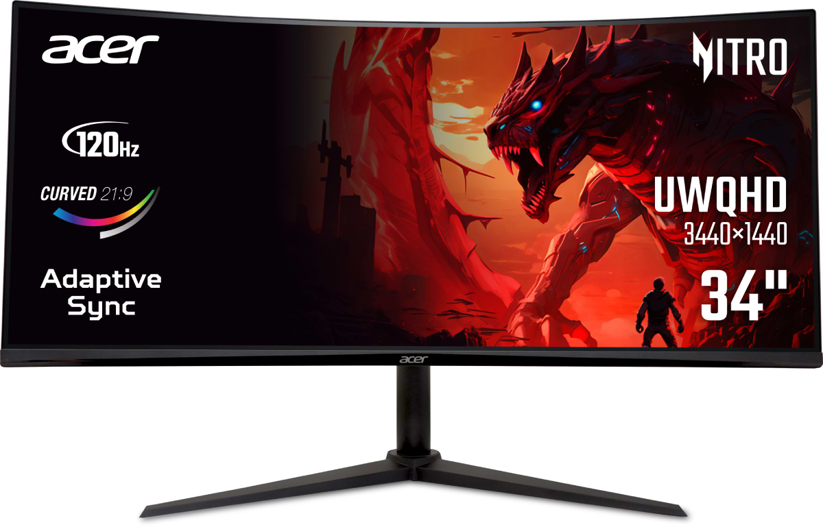 Купити Монітор Acer ED340CUJ0bmiipx (UM.CE0EE.001) Black - Фото 1 Монітор Acer ED340CUJ0bmiipx (UM.CE0EE.001) Black - Фото 1