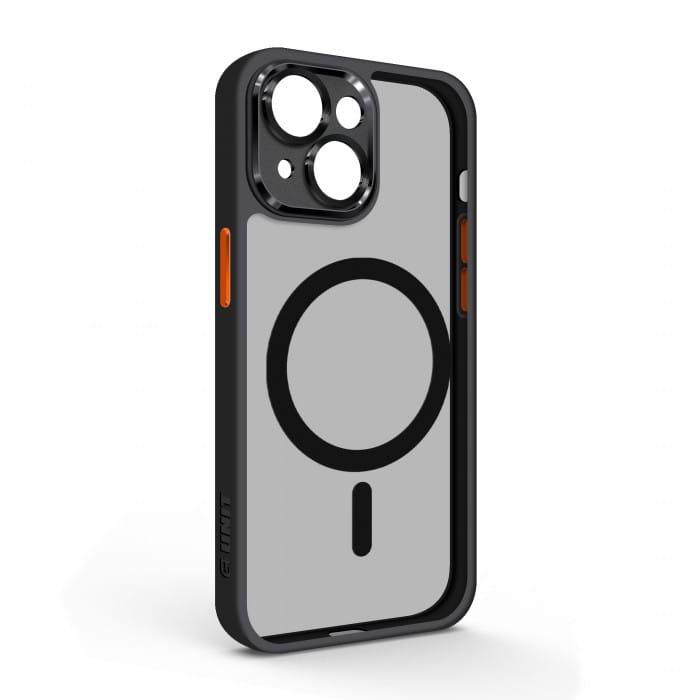 Чехол для смартфона Armorstandart Unit MagSafe SE for Apple iPhone 15 Black Orange (ARM75361) - Фото 1
