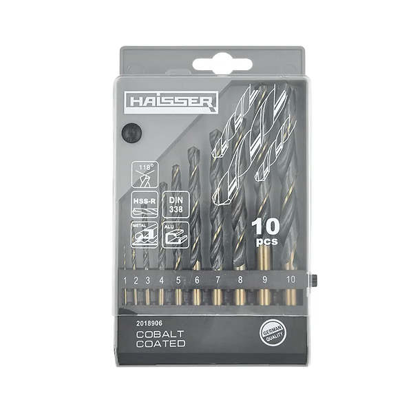 Фото - Набор сверл Haisser HSS - (1-10) мм, 10 шт. (2018906) Фото - Набор сверл Haisser HSS - (1-10) мм, 10 шт. (2018906)