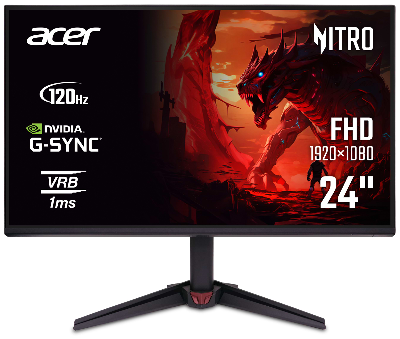 Монітор Acer Nitro VG240YGbmipx (UM.QV0EE.G01) - Фото 1