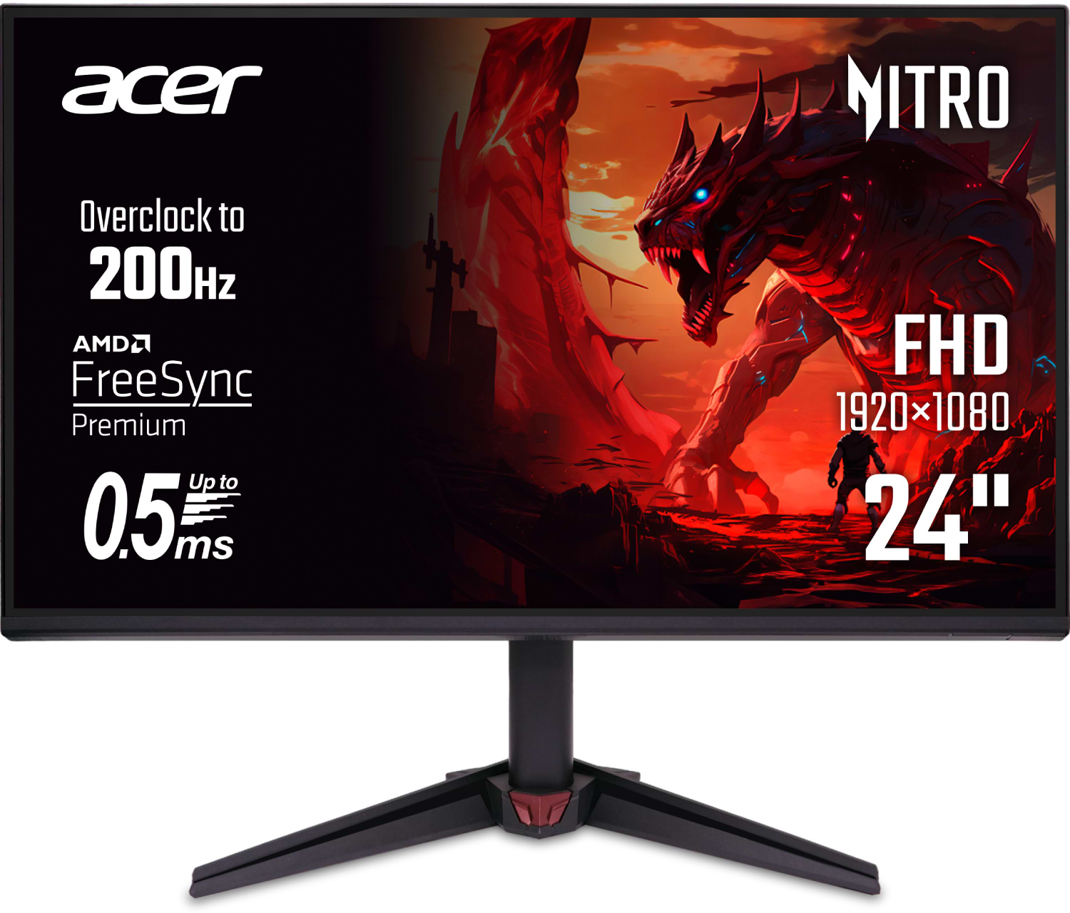 Купить Монитор игровой Acer Nitro VG240YX1bmiipx (UM.QV0EE.101) Black - Фото 1 Монитор игровой Acer Nitro VG240YX1bmiipx (UM.QV0EE.101) Black - Фото 1