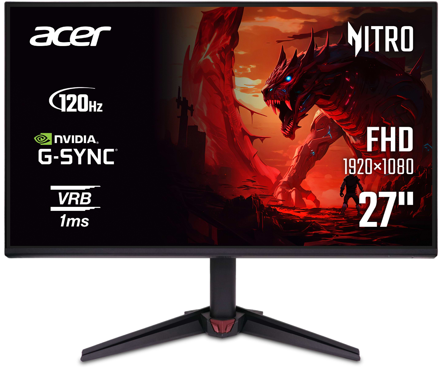 Монітор ігровий Acer Nitro VG270UGBMIIPX (UM.HV0EE.G05) - Фото 1