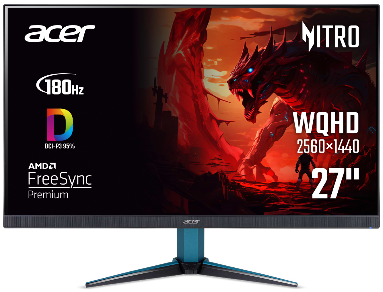 Монітор ігровий Acer VG271UM3BMIIPX (UM.HV1EE.301) 
Black - Фото 1