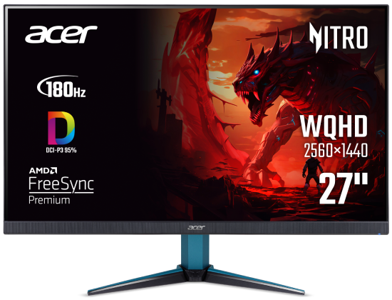 Монітор ігровий Acer VG271UM3BMIIPX (UM.HV1EE.301)
Black