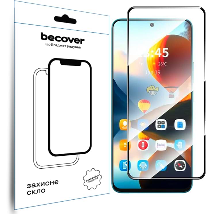 Захисне скло для смартфону BeCover for Infinix Hot 50 Pro (X6881) Black (712488)