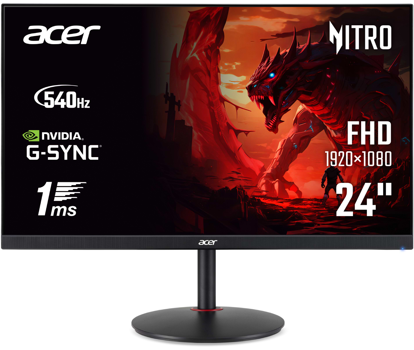 Монитор игровой Acer Nitro XV242Fbmiiprx (UM.FX2EE.F01) - Фото 1
