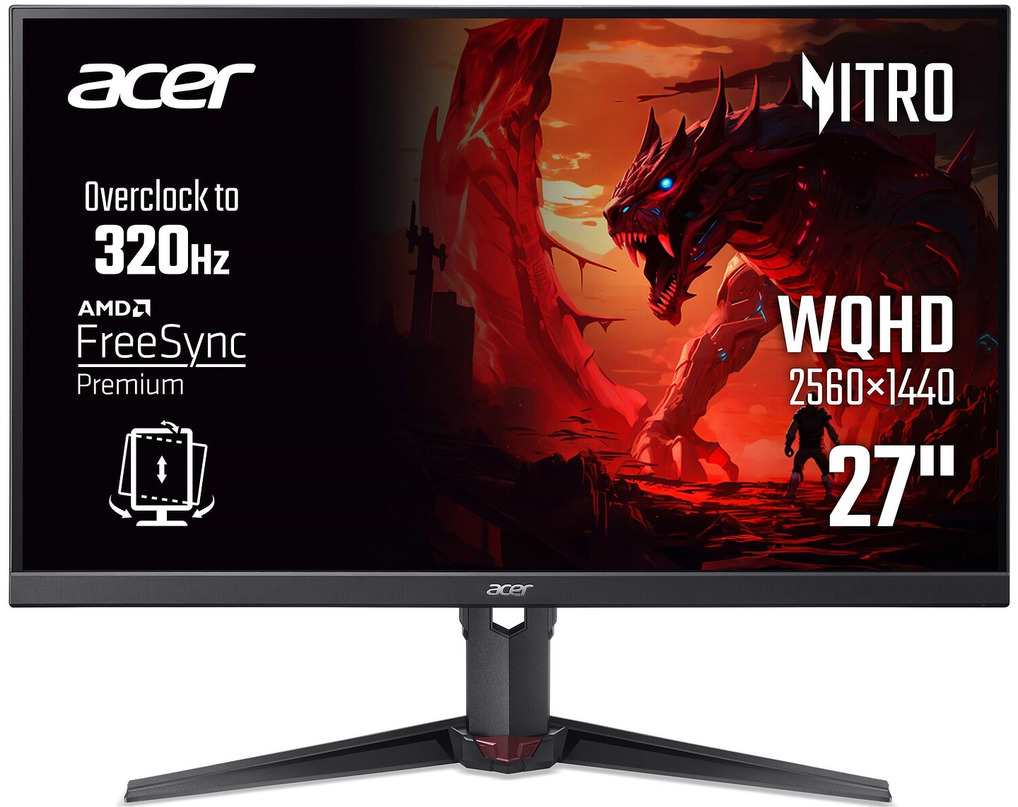 Монітор ігровий Acer Nitro XV270UF3bmiiprx (UM.HX0EE.323) - Фото 1