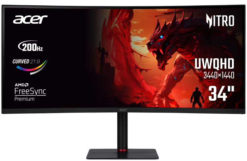 Монітор ігровий Acer XV345CURX0bmiipphx (UM.CX5EE.001) Black