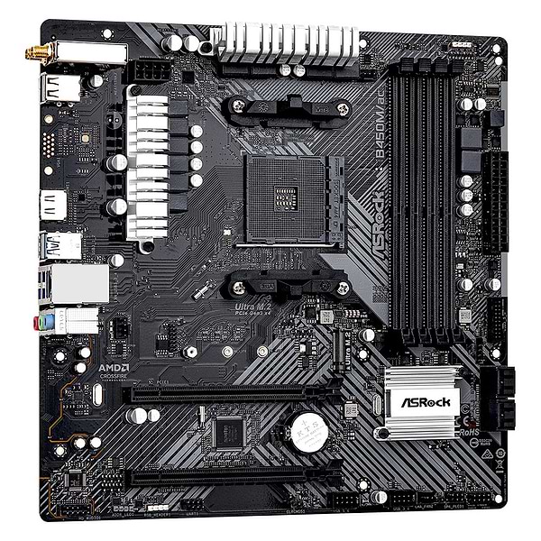 Фото - Материнська плата ASRock B450M/AC R2.0 DDR4