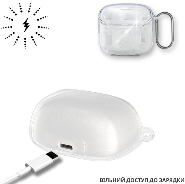 Фото - Чехол для наушников BeCover Soft TPU  for JBL Tune Flex 2 Transparent (714829)