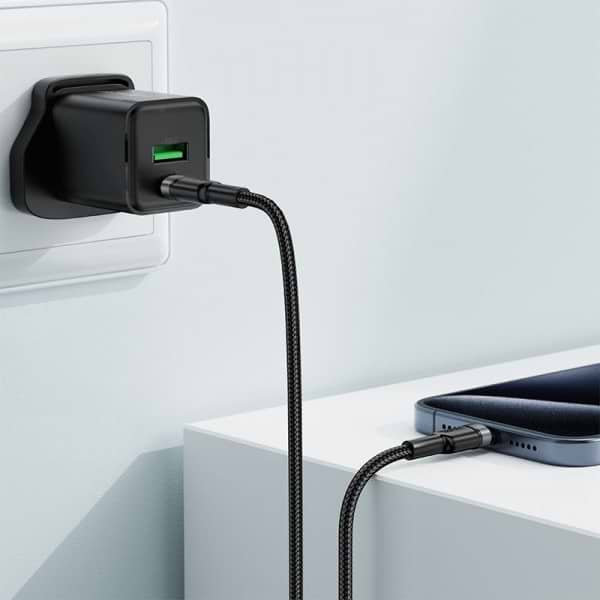 Фото - Кабель синхронизации данных AceFast USB 2.0 Type-C M-M, 1.2 м Black (6974316285137)