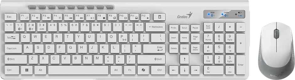 Клавіатура + миша бездротова Genius UKR BT+ 2.4GHz SlimStar 8230 (31340015423) - Фото 1