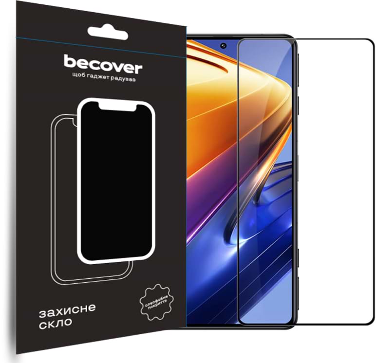 Защитное стекло для смартфона BeCover Tecno Spark 20 (KJ5n) Black (710626)