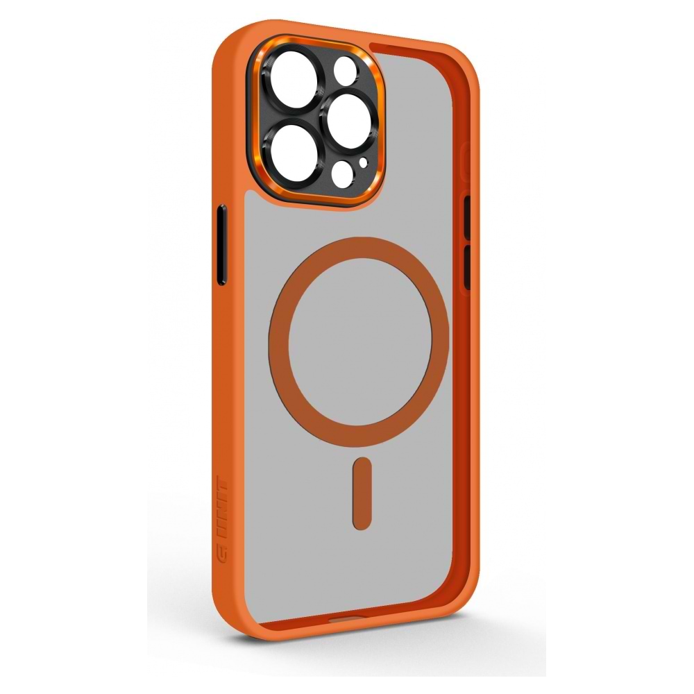 Чохол для смартфону Armorstandart Unit MagSafe SE for Apple iPhone 15 Pro Max Orange Black (ARM75372) - Фото 1