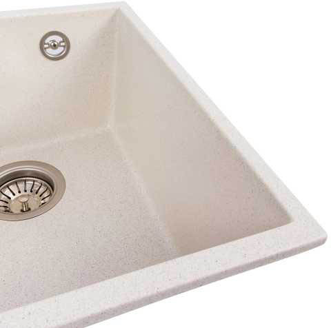 Фото - Мойка кухонная VALESO 3744 ROXY матовая (белая в точку)