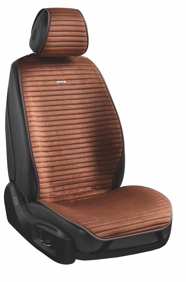 Комплект накидок на сидіння автомобіля CarLife Sport coffee 2 шт. (SC10402)