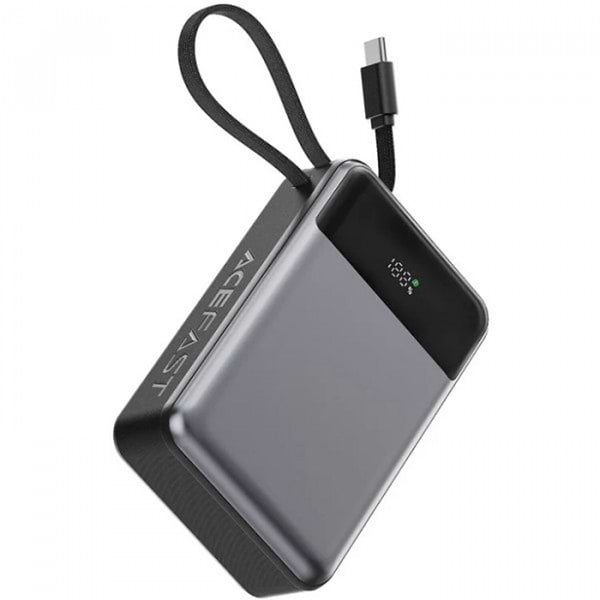 Фото - Батарея мобільна AceFast 20000mAh 65W PD QC3.0 USB-A+USB-C cable M21 Black-Gray (6974316283898)