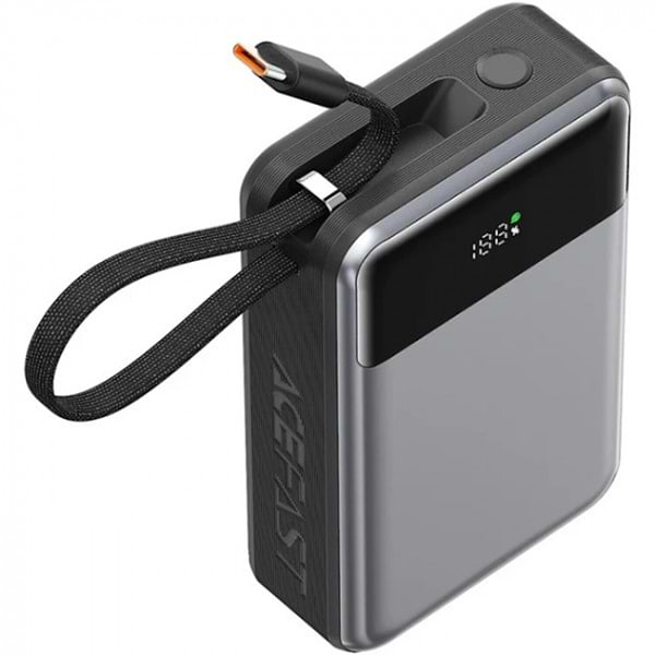 Фото - Батарея мобільна AceFast 20000mAh 65W PD QC3.0 USB-A+USB-C cable M21 Black-Gray (6974316283898)