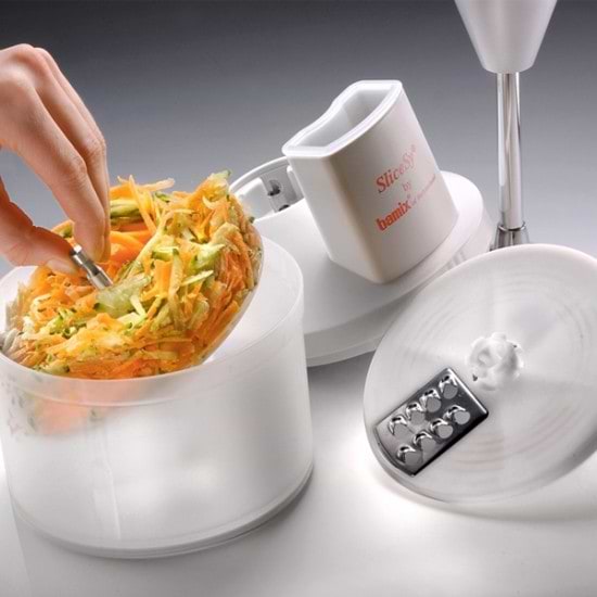 Фото - Набір насадок для блендера Bamix SliceSy White (1500.001)