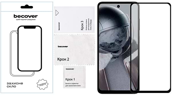 Фото - Защитное стекло для смартфона BeCover Poco F6 Pro Black (712585)