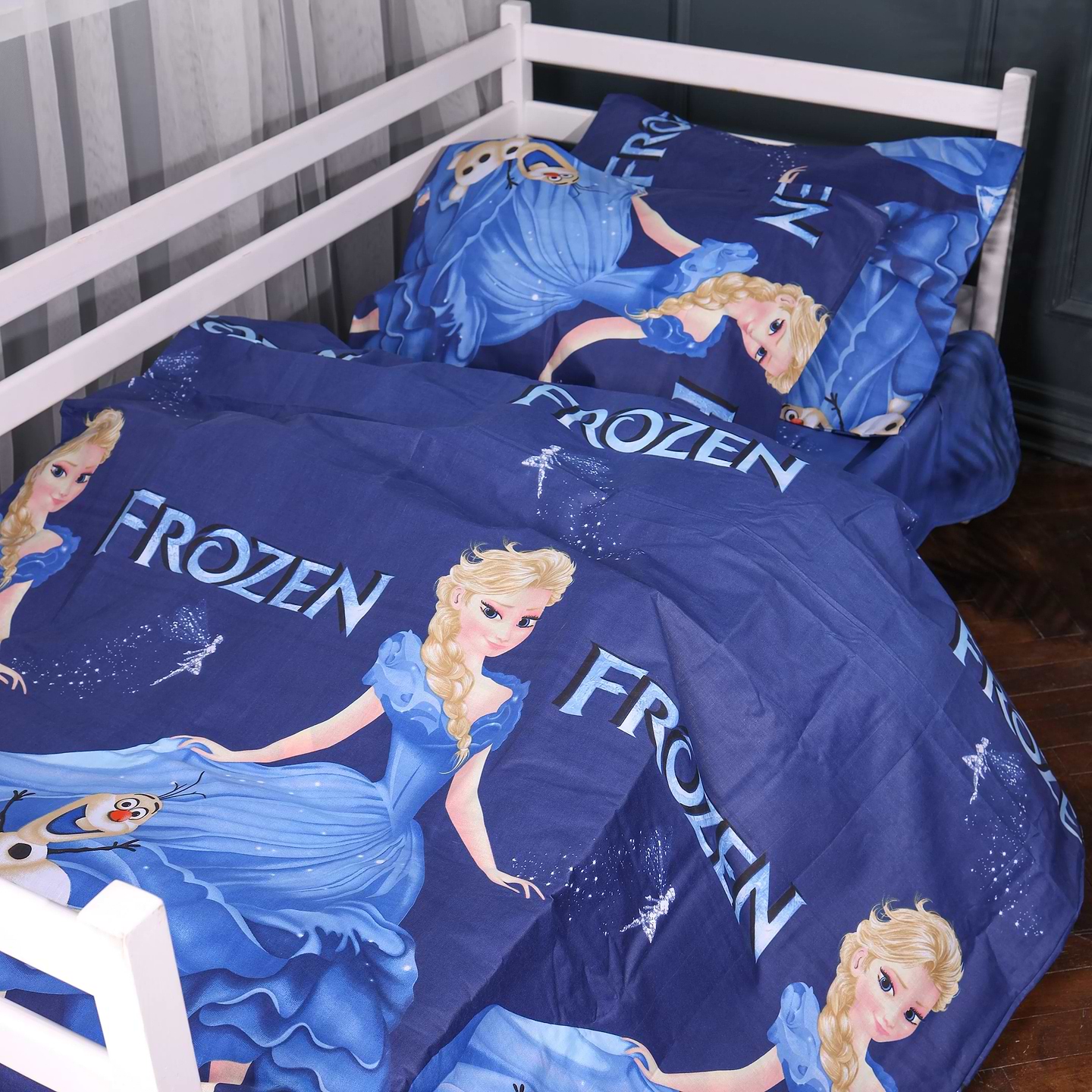 Комплект постільної білизни MirSon King Size 220х240 см 17-0892 Frozen Magic Бязь (2200012390665)