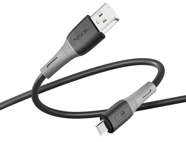 Фото - Кабель синхронизации данных Ridea SiliconePro Type-C 3A Black (RC-SI35)