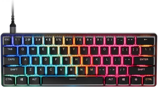 Фото - Клавіатура дротова ігрова SteelSeries Apex Pro Mini Gen 3 UA HyperMagnetic OmniPoint 3.0 OLED (64913)
