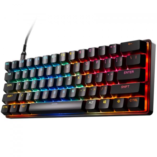 Фото - Клавіатура дротова ігрова SteelSeries Apex Pro Mini Gen 3 UA HyperMagnetic OmniPoint 3.0 OLED (64913)