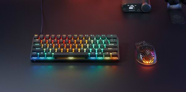 Фото - Клавіатура дротова ігрова SteelSeries Apex Pro Mini Gen 3 UA HyperMagnetic OmniPoint 3.0 OLED (64913)