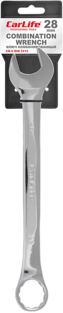 Ключ комбинированный CarLife CR-V 28 мм (WR4028)