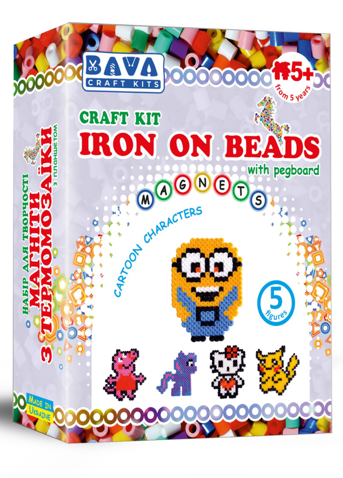 Набір для виготовлення декору Умняшка Магніти з термомозаїки Мультики (ТМ-004)