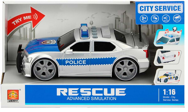 Фото - Наземная спецтехника Wenyi фрикционная полицейская машинка (WY620B)