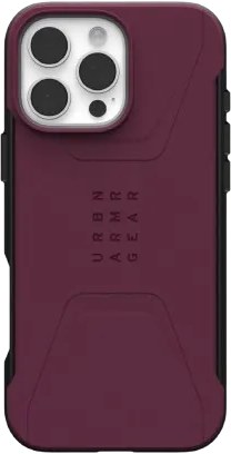 Чехол для смартфона UAG for iPhone 16 Pro Max, Civilian Magsafe, Bordeaux (114445119049) - Фото 1