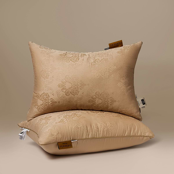 Фото - Подушка стандартная MirSon №15-90 Ferrero Хлопок Gold высокая 70х70 (2200011167589)