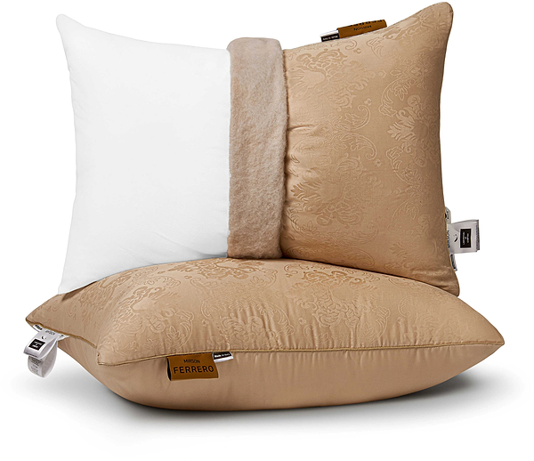 Фото - Подушка стандартная MirSon №15-81 Ferrero з Евкаліптом Gold высокая 70х70 (2200011167138)