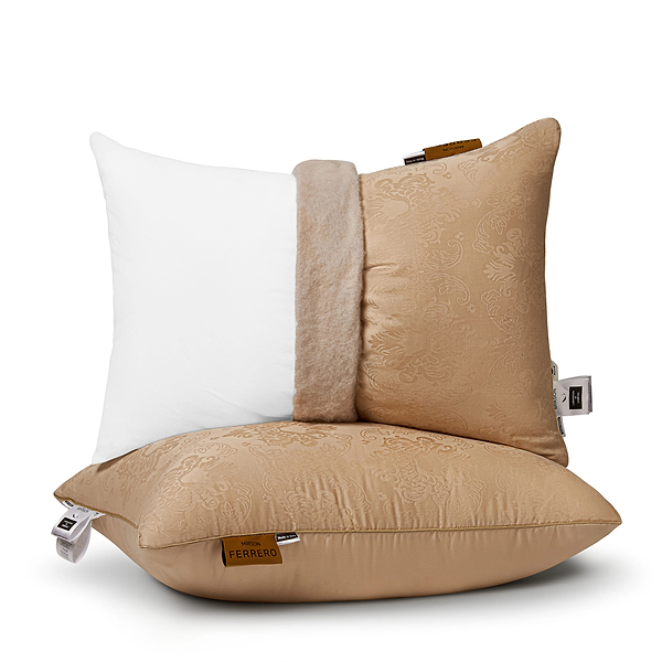 Фото - Подушка стандартна MirSon №15-34 Ferrero EcoSilk Gold 60х60 см (2200011165448)