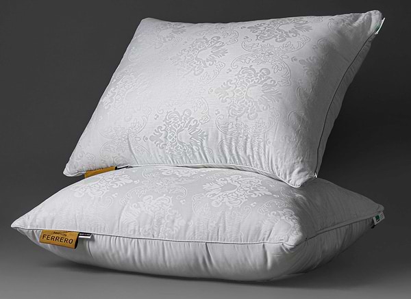 Фото - Подушка стандартна MirSon №15-83 Ferrero Бавовна White середня 50х70 (2200011167442)