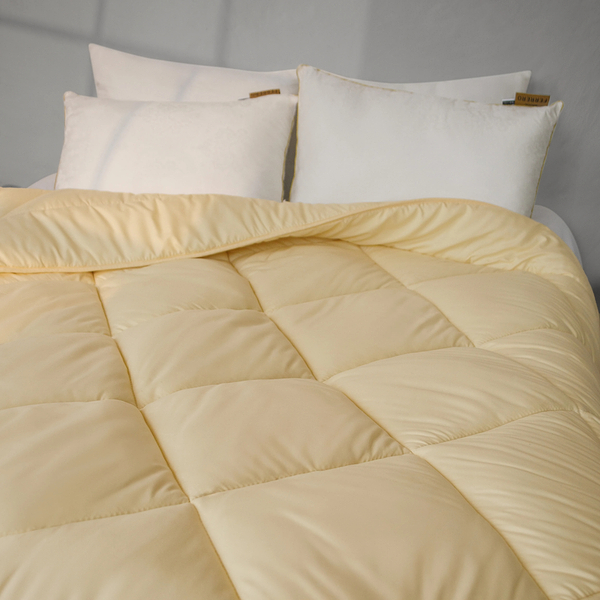 Фото - Ковдра всесезонна двоспальна євро MirSon №1657 Eco Light  Krem 200x220 см (2200002652667)