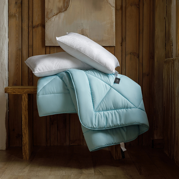 Фото - Одеяло всесезонное двуспальное евро MirSon Шелковые №1646 Eco Light Blue (2200002652841)