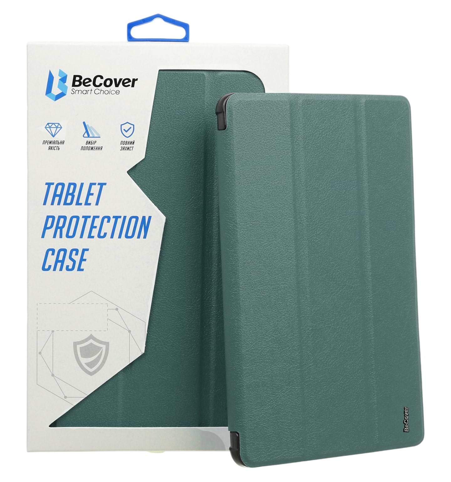 Чохол для планшету BeCover Tri Fold Soft TPU з кріпленням Apple Pencil for Apple iPad Pro 11 2020/2021/2022 Dark Green (711110) - Фото 1