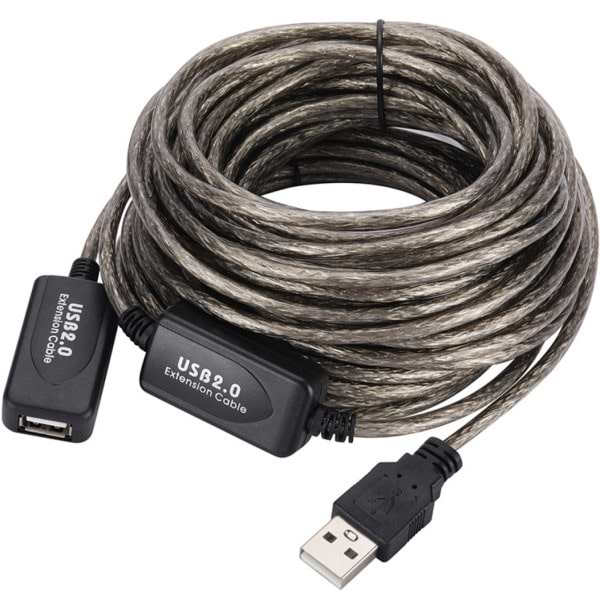 Кабель USB type A - USB type A Cablexpert AM-AF подовжувач 30.0 м Black (B01058)