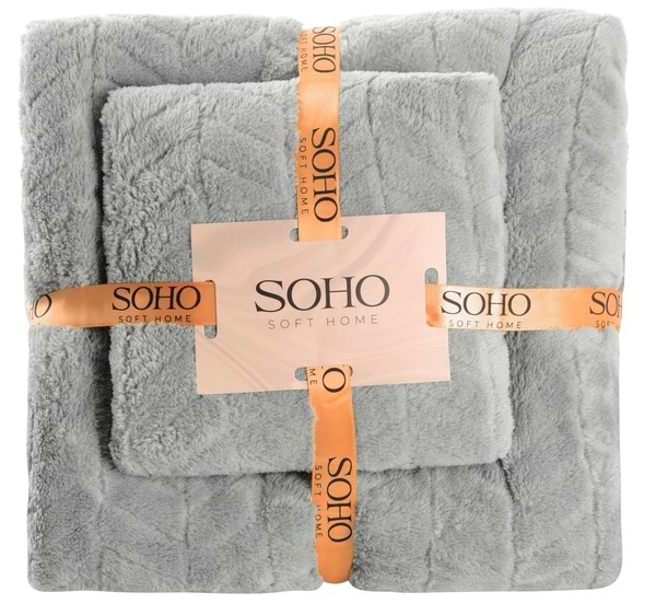 Фото - Набір рушників SOHO 35х75+70х140 см Gray