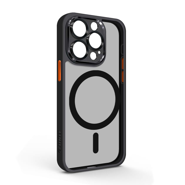 Чохол для смартфону Armorstandart Unit MagSafe SE for Apple iPhone 15 Pro Black Orange (ARM75362) - Фото 1