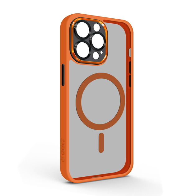 Чохол для смартфону
 Armorstandart Unit MagSafe SE for Apple iPhone 13 Pro Max Orange Black (ARM75378) - Фото 1