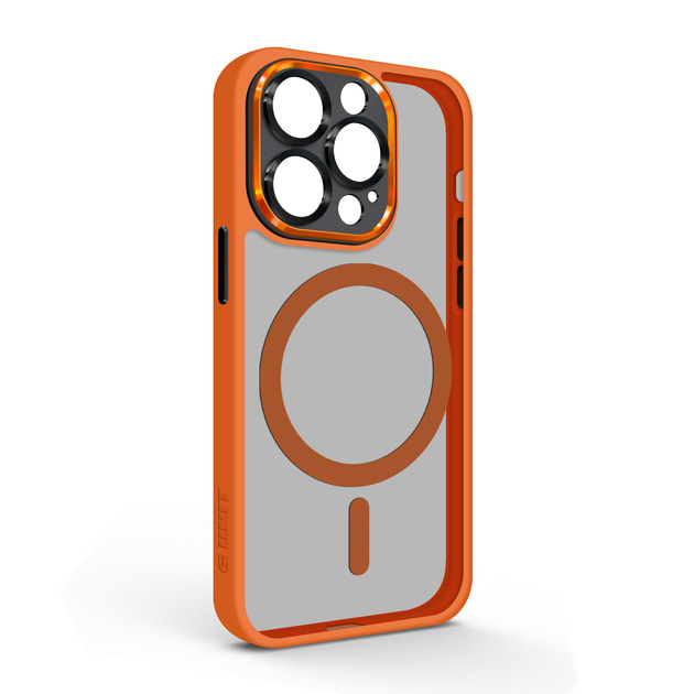 Чохол для смартфону Armorstandart Unit MagSafe SE for Apple iPhone 13 Pro Orange Black (ARM75379) - Фото 1