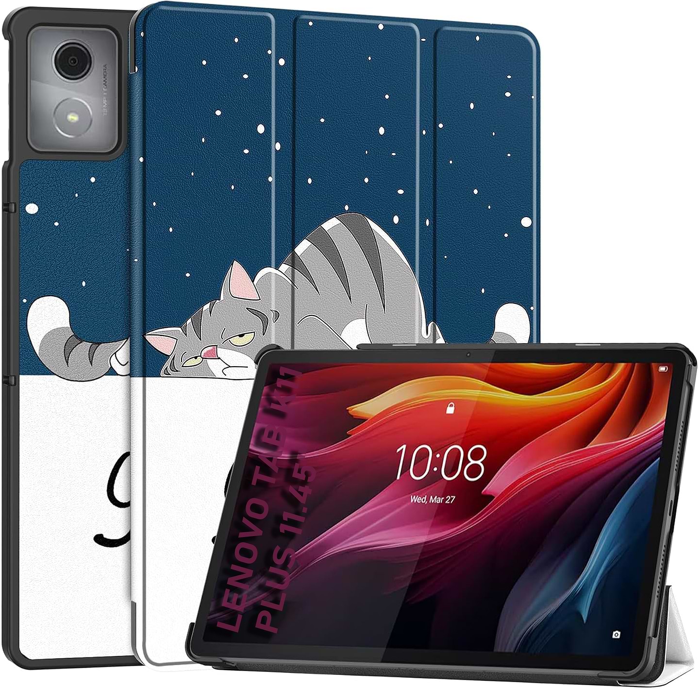 Чохол для планшету BeCover Smart Case for Lenovo Tab K11 Plus TB-352F 11.45" Good Night (711854) - Фото 1